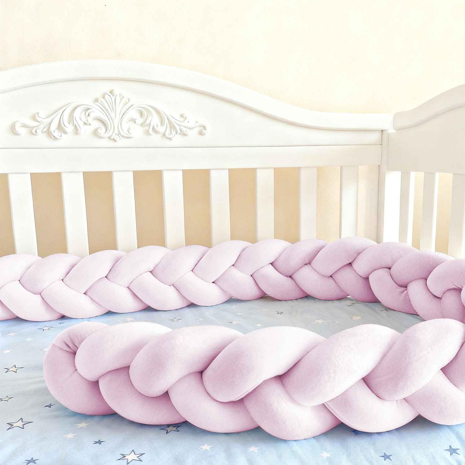 Soft Breathable Mattress Edge, Cotton Bed Set All Round Braided Pillow for Room. (A10,200cm)