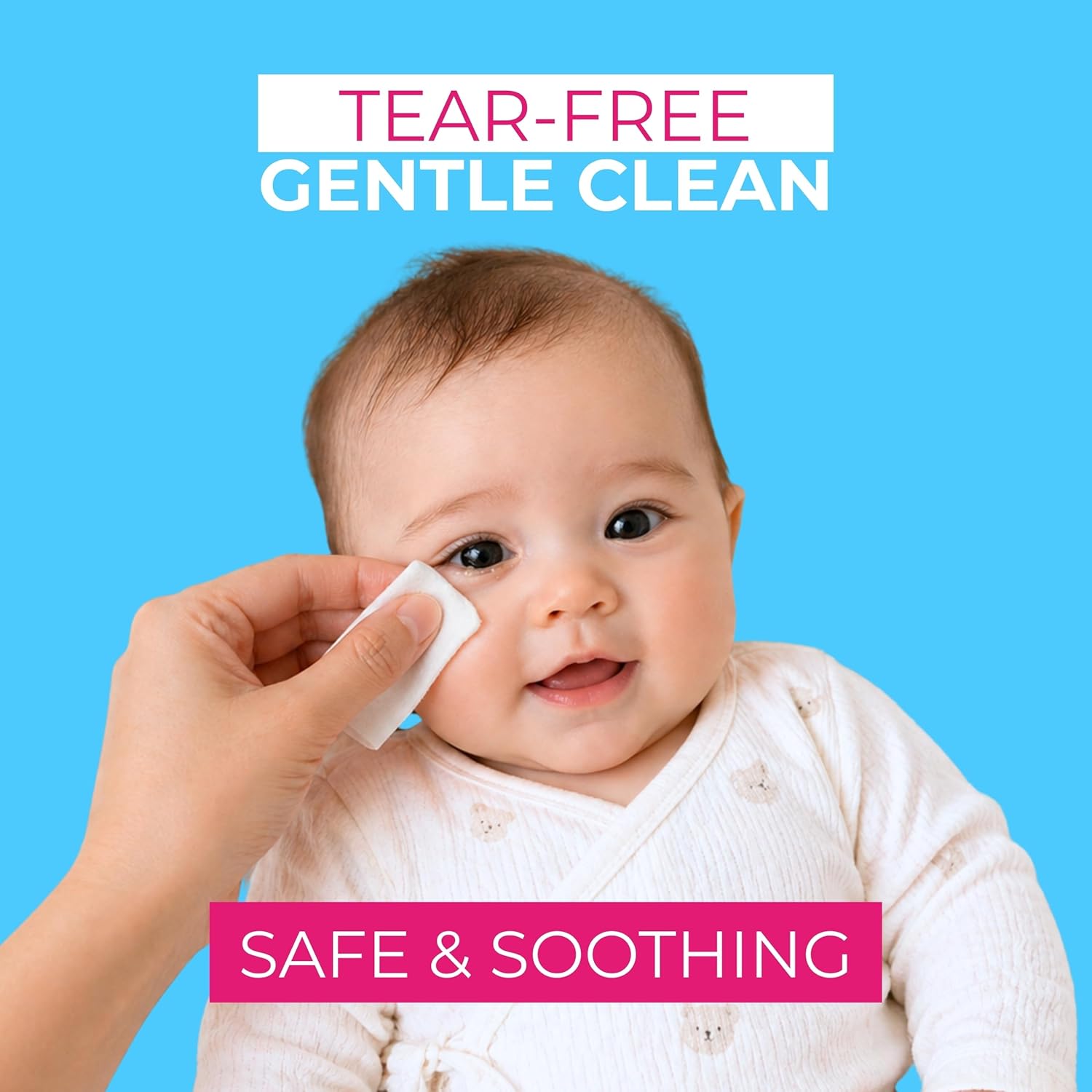 NOVEHA Sensitive & Hypoallergenic Baby Eyelid & Lash Wipes | Gentle Daily Cleansing Wipes for Lids, Lashes & Delicate Skin | Pre-Moistened Tear-Free Wipes for Infants & Toddlers | Pack of 60