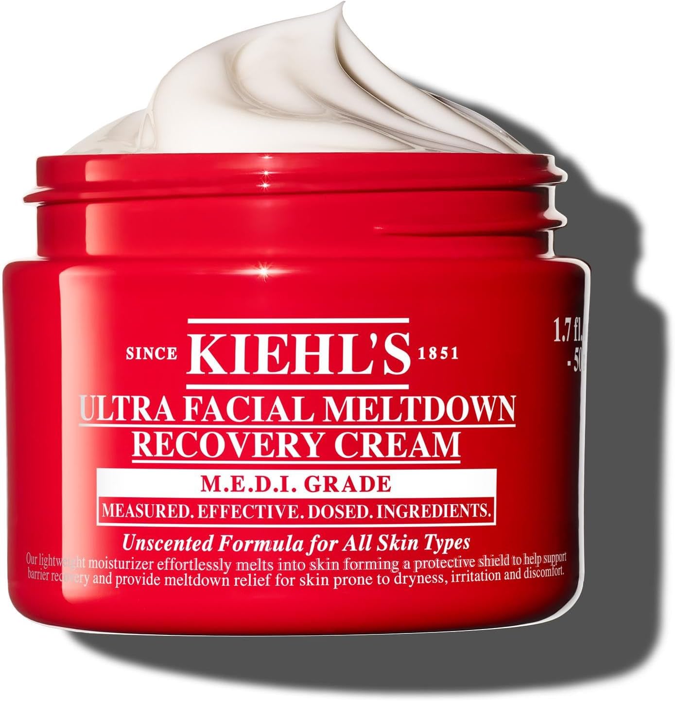 Kiehl’s Ultra Facial Meltdown Recovery Cream, Colloidal Oatmeal Skin Protectant for Sensitive, Eczema‑Prone Skin, Repairs Barrier & Hydrates up to 96hrs