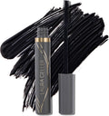 LAURA GELLER Always There Waterproof Lengthening Mascara in Black | - Lengthening, Defining, Curling, Buildable Formula Eye Makeup- Innovative Lengthening Brush- 1 count