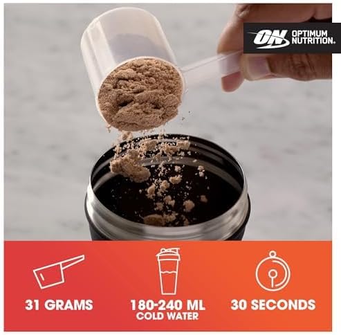 Optimum Nutrition Gold Standard 100% Whey Protein Powder, Double Rich Chocolate 1.98 Pound (Packaging May Vary)