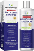 Folliculitis & Seborrheic Dermatitis Shampoo – Anti-Dandruff, Psoriasis & Itchy Scalp Treatment – Soothes Redness, Flaking & Irritation